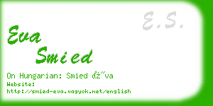 eva smied business card